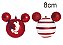 Bola Mickey Listras Branco e Vermelho 8cm - 04 unidades - Natal Disney - Cromus - Rizzo Embalagens - Imagem 2