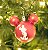 Bola Mickey Listras Branco e Vermelho 8cm - 04 unidades - Natal Disney - Cromus - Rizzo Embalagens - Imagem 4