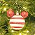 Bola Mickey Listras Branco e Vermelho 8cm - 04 unidades - Natal Disney - Cromus - Rizzo Embalagens - Imagem 3