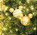 Bola Mickey Listras Branco e Ouro 8cm - 04 unidades - Natal Disney - Cromus - Rizzo Embalagens - Imagem 1