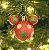 Bola Mickey Listras Poá Verde Vermelho e Ouro 8cm - 04 unidades - Natal Disney - Cromus - Rizzo Embalagens - Imagem 3