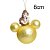 Bola de Vidro 3D Princesa Bela 8cm - 02 unidades - Natal Disney - Cromus - Rizzo Embalagens - Imagem 2