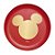 Prato Sobremesa Fibra de Bambu Silhueta Mickey Classic 20cm - 01 unidade - Natal Disney - Cromus - Rizzo Embalagens - Imagem 1