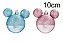 Kit Bola Mickey Azul e Rosa Glitter 10cm - 02 unidades - Natal Disney - Cromus - Rizzo Embalagens - Imagem 2