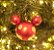 Kit Bola Mickey Vermelho Ouro Listras e Poá 8cm - 04 unidades - Natal Disney - Cromus - Rizzo Embalagens - Imagem 4