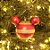Kit Bola Mickey Vermelho Ouro Listras e Poá 8cm - 04 unidades - Natal Disney - Cromus - Rizzo Embalagens - Imagem 3