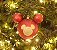 Kit Bola Mickey Silhueta Glitter Vermelho e Ouro 8cm - 04 unidades - Natal Disney - Cromus - Rizzo Embalagens - Imagem 4