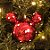 Kit Bola Mickey Listras e Poá Sortidas Vermelho 6cm - 06 unidades - Natal Disney - Cromus - Rizzo Embalagens - Imagem 4