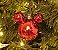 Kit Bola Mickey Lisa e Glitter Vermelho 8cm - 04 unidades - Natal Disney - Cromus - Rizzo Embalagens - Imagem 3