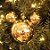 Kit Bola Mickey Lisa e Glitter Ouro 8cm - 04 unidades - Natal Disney - Cromus - Rizzo Embalagens - Imagem 3
