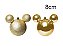 Kit Bola Mickey Lisa e Glitter Ouro 8cm - 04 unidades - Natal Disney - Cromus - Rizzo Embalagens - Imagem 2