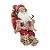 Noel Sentado com Casaco Vermelho e Bege 25cm - 01 unidade - Cromus Natal - Rizzo Embalagens - Imagem 1