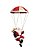 Noel Musical com Paraquedas 55cm - 01 unidade - Cromus Natal - Rizzo Embalagens - Imagem 1