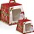 Caixa Panetone com visor Noel - 10 unidades - Cromus Natal - Rizzo Embalagens e Festas - Imagem 1
