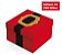 Caixa Presente  Quadrada com Aplique Roupa Noel - 01 unidade - Cromus Natal - Rizzo Embalagens - Imagem 1