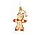 Enfeite Para Pendurar Gingerbread - 03 unidades - Cromus Natal - Rizzo Embalagens - Imagem 1