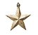 Enfeite Para Pendurar Estrela Ouro - 06 unidades - Cromus Natal - Rizzo Embalagens - Imagem 1