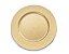 Sousplat Efeito Arabesco Ouro 33cm - 01 unidade - Cromus Natal - Rizzo Embalagens - Imagem 1