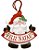 Tag de MDF Papai Noel Feliz Natal 8,6cm - 01 unidade - Litoarte - Rizzo Embalagens - Imagem 1