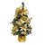 Mini Árvore Decorada Ouro 60cm - 01 unidade - Cromus Natal - Rizzo Embalagens - Imagem 1