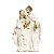 Sagrada Família de Resina Branco e Ouro 30cm - 01 unidade - Cromus Natal - Rizzo Embalagens - Imagem 1