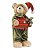 Urso Crespinho com Calça e Gorro 45cm - 01 unidade - Cromus Natal - Rizzo Embalagens - Imagem 1