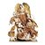 Sagrada Família em Tecido 45cm - 01 unidade - Cromus Natal - Rizzo Embalagens - Imagem 1