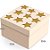 Caixa Presente  Quadrada com Aplique Estrela - 01 unidade - Cromus Natal - Rizzo Embalagens - Imagem 3