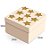 Caixa Presente  Quadrada com Aplique Estrela - 01 unidade - Cromus Natal - Rizzo Embalagens - Imagem 2