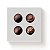Caixa 4 Doces Quadrada Branco com Luva Vazada - 10 unidades - 9,5x9,5x4cm - Cromus Profissional - Imagem 1