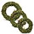 Guirlanda Folhas Decorativa Verde e Marrom Rústica - Cromus Páscoa - Rizzo Embalagens - Imagem 1