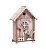 Casinha Decorativa em Madeira Rosa - 15x10x5cm - Cromus Páscoa - Imagem 1