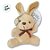 Chaveiro Coelho de Pelúcia Decorativo Bege - 01 unidade - Rizzo Embalagens - Imagem 2