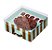 Caixa New Practice Meio Ovo com Bombons Chocolate Listras Turquesa 350g 18,5x17,5x8cm - 06 unidades - Cromus Páscoa - Rizzo Embalagens - Imagem 1