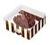 Caixa New Practice Meio Ovo com Bombons Chocolate Listras Marfim 350g - 06 unidades - Cromus Páscoa - Rizzo - Imagem 1