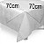 Toalha de Mesa Quadrada Cobre Mancha em TNT (70cm x 70xm) Tiffany - 5 unidades - Best Fest - Rizzo Embalagens - Imagem 2