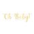 Faixa Decorativa Metalizada Gold - Festa OH Baby Boy - 01 unidade - Cromus - Rizzo - Imagem 1