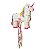Pinhata Para Festa Infantil Formato Unicórnio 49cm - 01 unidade - Cromus - Rizzo Festas - Imagem 1