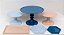 Kit Comemore 07 - Azul Marinho,Azul Candy e Rose - Só Boleiras - Rizzo Festas - Imagem 1