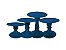 Boleira Mosaico - Liso - Azul Petróleo - Tamanhos  P, M, G e GG - 01 Unidade - Só Boleiras - Rizzo Festas - Imagem 1