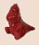 Enfeite e Cofre de Cerâmica Dinossauro - Vermelho - 01 Unidade - Lívon - Rizzo Festas - Imagem 1