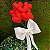 Bouquet de Corações Vermelho c/ Laço em Feltro - 01 Unidade - Rizzo Festas - Imagem 1
