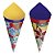 Cone Decorativo Para Festa Junina Composê - Cromus 24 Unidades - Rizzo Embalagens - Imagem 1