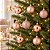 Bolas em Tubo Rose Gold 4cm - 08 unidades - Cromus Natal - Rizzo Embalagens - Imagem 1