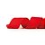 Fita Lisa Vermelho 6,3cm - 01 unidade 9,14m - Cromus Natal - Rizzo Embalagens - Imagem 1