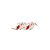 Fita Paz & Alegria Nude/Vermelho 6,3cm - 01 unidade 9,14m - Cromus Natal - Rizzo Embalagens - Imagem 1