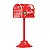 Caixa Correio Decorativa Natal Vermelho 32cm - 01 unidade - Cromus Natal - Rizzo Embalagens - Imagem 1