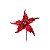 Flor de Natal Cabo Curto Poinsettia de Veludo Vermelho - 01 unidade - Cromus Natal - Rizzo Embalagens - Imagem 1