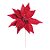 Flor de Natal Cabo Médio Poinsettia Vermelho - 01 unidade - Cromus Natal - Rizzo Embalagens - Imagem 1