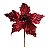 Flor de Natal Poinsettia Vermelho Cabo Curto - 01 unidade - Cromus Natal - Rizzo Embalagens - Imagem 1